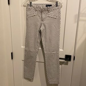 Black and white chino pants